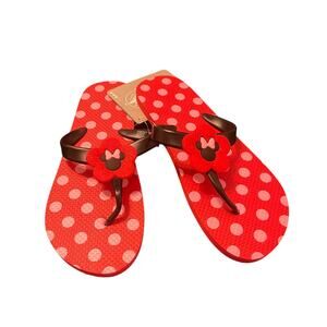 Disney Minnie Mouse Polkadot Sandals Flip Flops